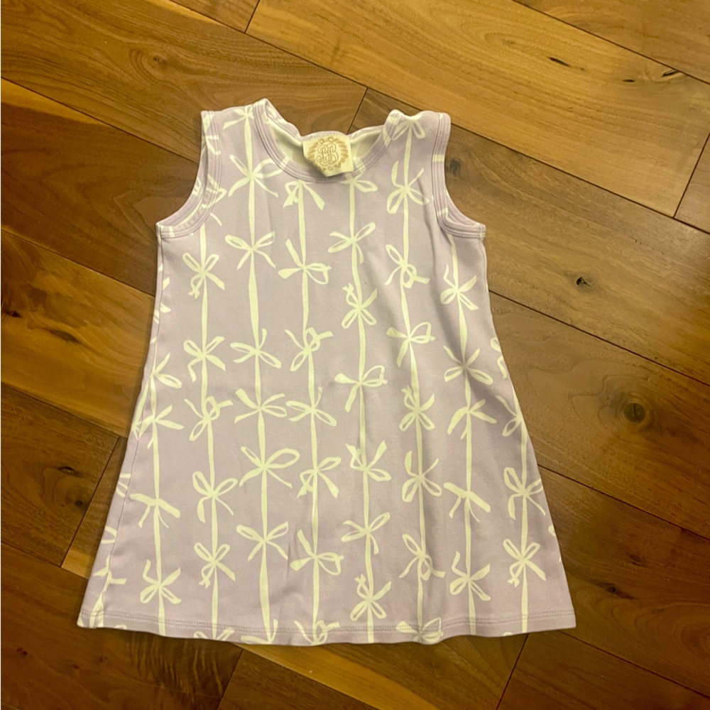 Beafort Bonnet Company TBBC lilac white bow dress pima size 5